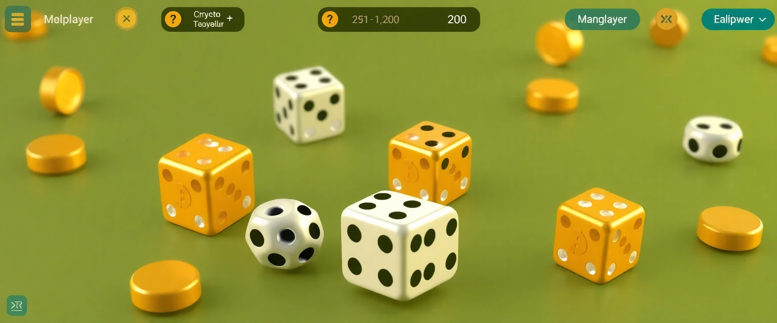3D rendered crypto dice game with multiplayer features